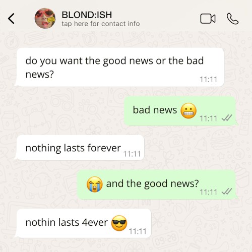 nothin lasts 4ever - Blond:ish - 2026-02-27